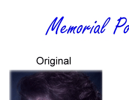 Our memorials are porcelain portraits which are for:  grave markers, a mausoleum or urn